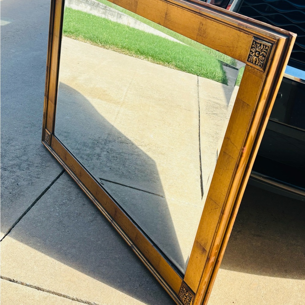 Vintage Golden Wall Mirror